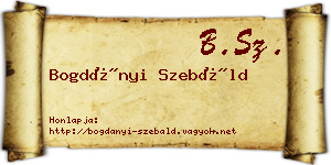 Bogdányi Szebáld névjegykártya